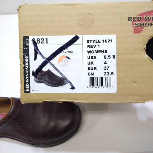 Red Wing Shoes 1621 Women Slip On US 6.5B Slip & Oil Resistant ASTM F2892-11 NIB - Picture 13 of 14